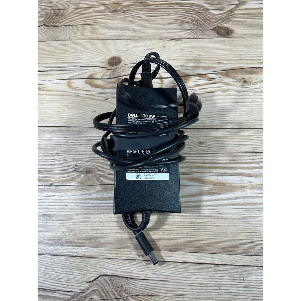 Dell 130W AC Adapter Charger 19.5V 6.7A Black Model HA130PM190